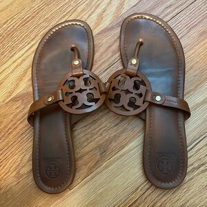 Brown Tory Burch Miller Sandals